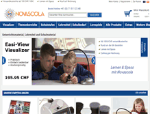 Tablet Screenshot of novascola.ch